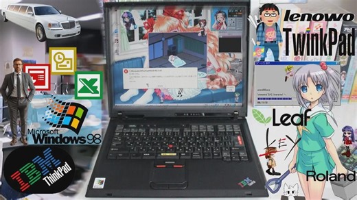 ThinkPad 爆改为 90 年代日系 Galgame 同人游戏神器！