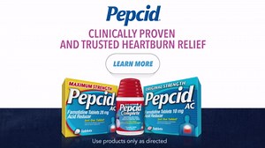 Pepcid Complete Acid Reducer + Antacid for Acid Reflux, 10mg Famotidine, 800mg Calcium Carbonate & 165mg Magnesium Hydroxide per Heartburn Medicine Tablet, Antacid Chews, Berry, 50 ct