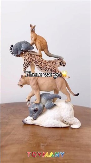 Animal Stacking Challenge! #funplay #creativeplay #toymany #animals