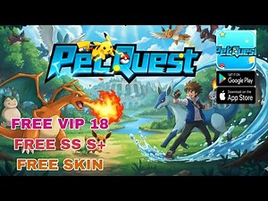 Pet Quest Global Gameplay - VIP18 & SS S+ & Free Skin & 9 Codes - Pokemon RPG Game Android iOS