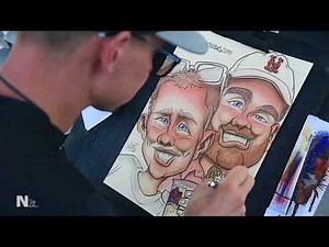 Watch NYS Fair artist draw wacky caricature from start to finish