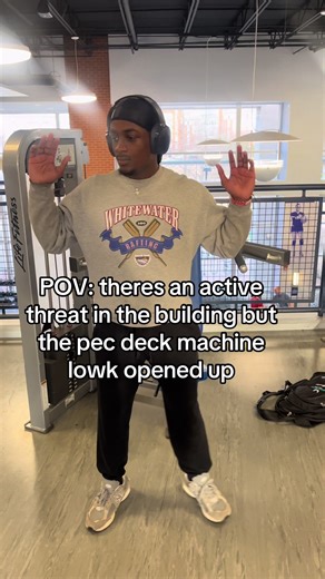 Gym Humor: When the Pec Deck Machine Opens Up