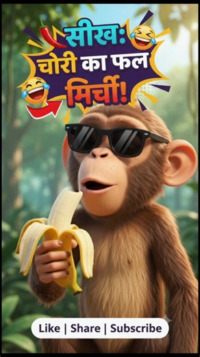 😂 The Monkey’s Secret Banana Trick! 🍌🐒 | Funny Animal Comedy #Shorts #monkeyaround #drunkenmonkey