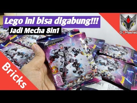 Hard Candy Mecha SWAT | Assemble the 8-in-1 Lego Mecha from Lianggui candy