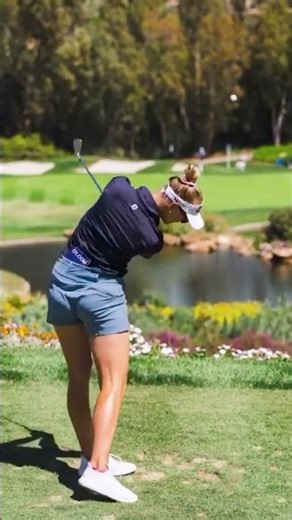 Beauty & Golf! Jessica Korda slow motion golf swing. #golfshorts , #golf, #golfswing, #subforgolf