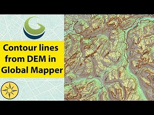 Generate contour lines from DEM using Global Mapper