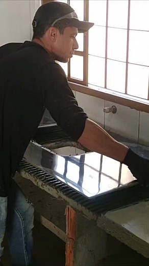 788K views · 30K reactions | Pia com Bancada de Concreto Base para Porcelanato #obra #contrucaocivil | Willian Ribeiro | Facebook