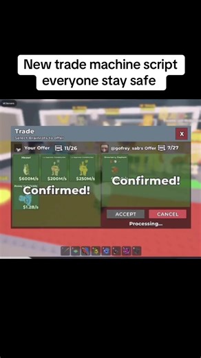 New Trade Machine Script: Safety in Trading Cards