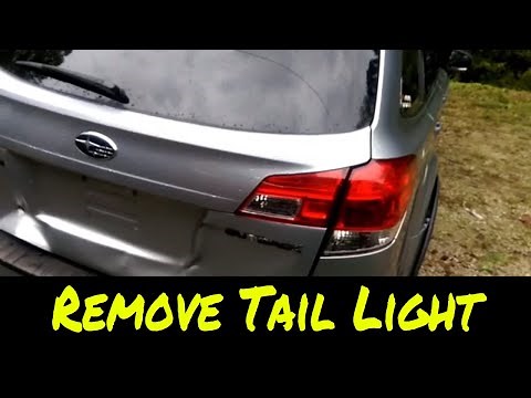 How To Remove Subaru Outback Tail Light Lamp