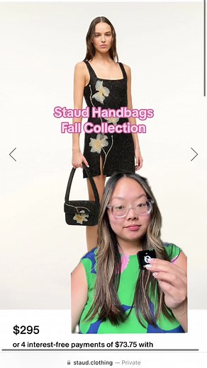 My thoughts on staud’s new fall collection handbags!! 👜 always so obsessed with the stunning beaded tommy bags #staud #fallfashion #handbag #beadedbag #moonbag @STAUD Clothing #greenscreen