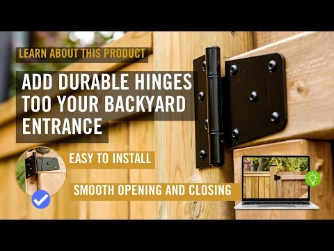 Gate Hinges: Enhance Your Backyard Gate | Learn About Our Product: TH4BLK