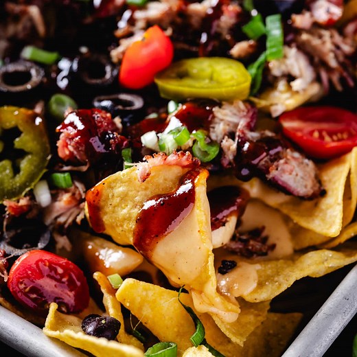 Smoked Pulled Pork Nachos [with Video] - Hey Grill, Hey