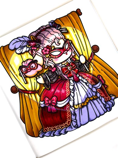 French Aristocrat: A Cozy Fashion Coloring Experience