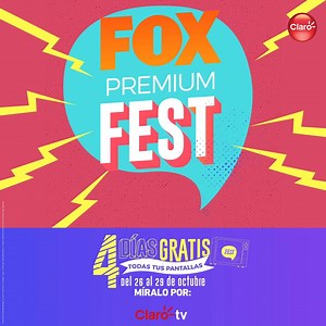 92K views · 443 reactions | Claro Tv te regala 4 días para disfrutar del mejor contenido en películas, series y eventos deportivos con Fox Premium. Del 26 al 29 de octubre vive la experiencia completa #FOXPremiumFest #4DíasGratis | Claro Ecuador | Facebook