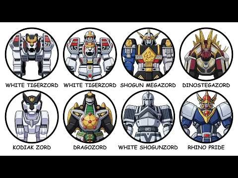 Every White Ranger Zord Explained