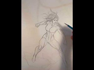 Frank Cho Drawing Demo - Turning Wonder Woman into Power Girl