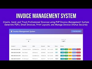 Invoice Management System in PHP & MySQL | PDF & Email Invoice Script Demo
