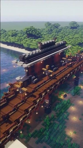 【マイクラ】和風建築・お洒落な街の入口と門shortver.を作ってみた【shorts】 #マインクラフト #minecraft #shorts