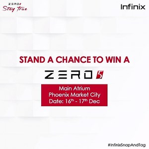 149 reactions | #ContestAlert #HelloMumbai Stand a chance to win the Infinix #Zero5. Visit the Infinix booth at Phoenix Marketcity - Mumbai on 16th & 17th of Dec, Mumbai to participate in our lucky draw. #InfinixSnapAndTag | Infinix Mobile | Facebook