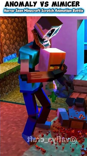 Anomaly vs Mimicer Minecraft Scratch Animation Edit