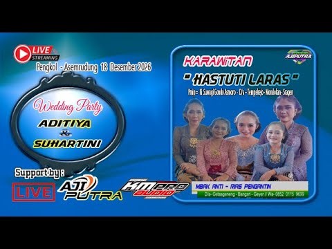 LIVE // HASTUTI LARAS // WEDING HAPPY // ADIT & TINI // PENGKOL- ASEMRUDUNG 17 Januari 2026