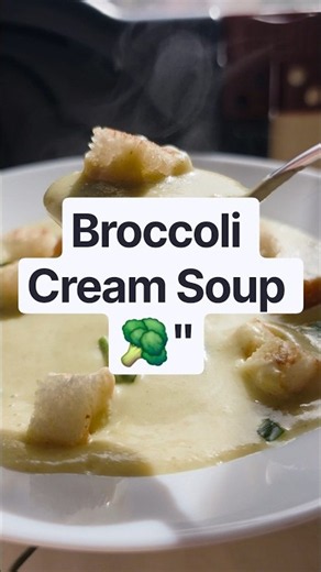 Broccoli Cream Soup 🥦 #recipe #food #foodshorts #easyrecipe #cooking #comfortfood