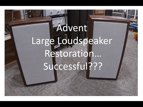 Restoration of Advent Large Loudspeaker - Using modern woofers - Review and recommendation