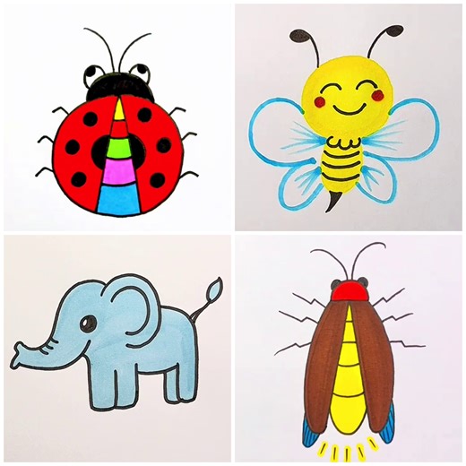 Learn to Make Simple Animal Drawings in Simple Steps | Kids Planet