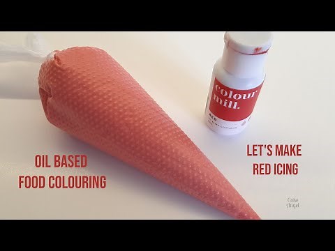 Oil based food colouring test | Colour Mill | How to make red (ish) icing