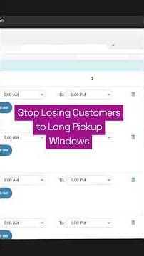 Optimizing Pickup Times for Custom Orders