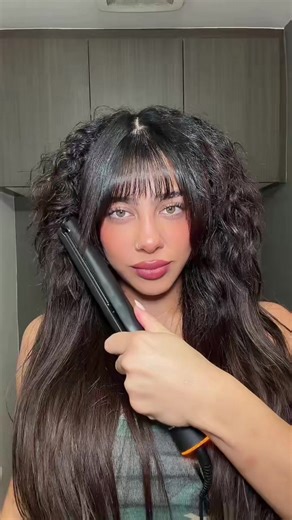 Hair Straightening Routine