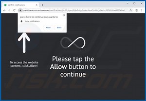 Press-here-to-continue.com Ads