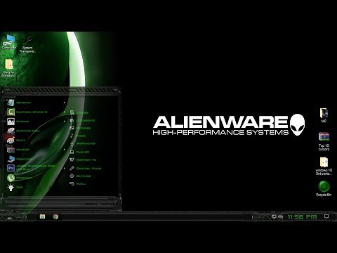 Alienware theme for Windows 10