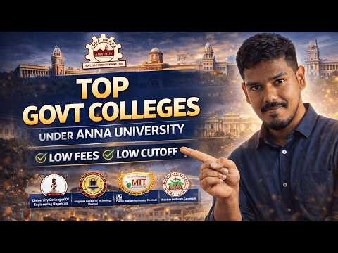 Top Govt Colleges 😳 Fees kammi + Placement high 🔥 Anna University Best Govt Colleges 🎓🔥 Low Fees