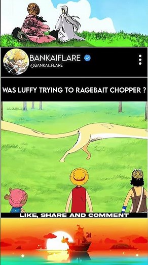 Luffy ragebaiting chopper without even realising 😂 | One piece edit | One piece edit