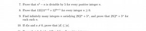 Prove that n^5 - n is divisible by 5 for every positive integer... | Filo