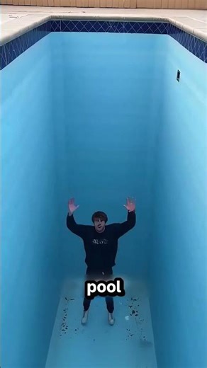 The Guy Did Fall Into The Pool Without Water 😮 💧
