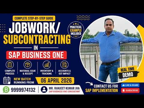 How to Manage Job Work in SAP B1 (Subcontracting Process Explained)