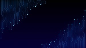 Digital data moving on circuit board cpu high tech artificial intelligence ai data mining processing | Premium Stock Video Footage