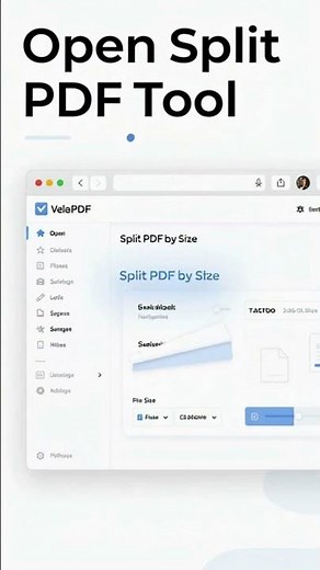 How to Split PDF Online Free | Divide PDF Pages Easily with VelaPDF
