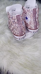 Custom Converse, Bling Converse, High-top, Wedding Bride, Bride Maids, Birthday's - Etsy