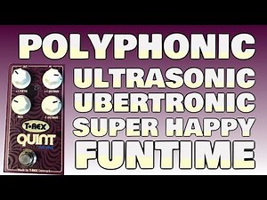 T-Rex QUINT MACHINE Octave Up + Down + a 5th up demo with dirty Marshall Amp tone