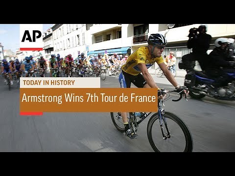 Lance Armstrong Wins 7th Tour de France - 2005 | Today In History | 24 July 17