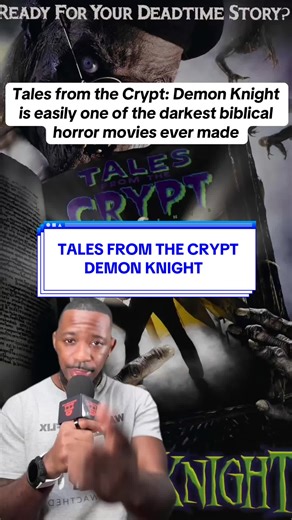 Demon Knight isn’t just a horror movie it’s biblical warfare. 🩸✝️ Tales from the Crypt: Demon Knight hides one of the darkest horror lores of the 90s: an ancient war between good and evil, holy blood as a weapon, and demons that can’t cross sacred boundaries without permission. Billy Zane’s Collector isn’t just a villain he’s a trickster demon tempting humanity to give up its last line of defense. If you love hidden horror lore, religious symbolism in horror, and underrated 90s horror movies, t