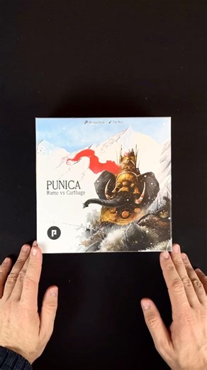 Unboxing Punica: fast asymmetric Rome vs Carthage battle in a compact 20-minute game #boardgames