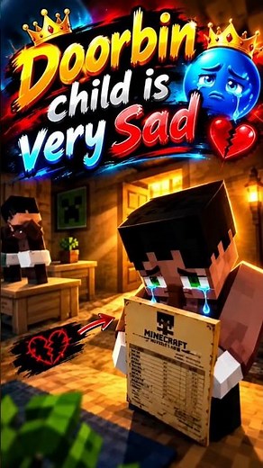 Doorbin child is very Sad 😭🥹😇🙏#minecraft