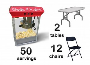 USA | Popcorn Machine Package | Sky High Party Rentals