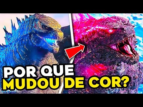 EXPLICADO POR QUE O GODZILLA FICOU ROSA em GODZILLA X KONG O NOVO IMPERIO