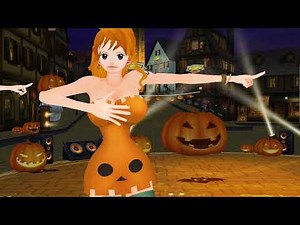 [MMD One Piece] - Robin Nami Perona Halloween - Gang Bang