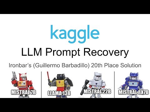 Kaggle LLM Prompt Recovery Challenge: Ensembling 4 LLMs transformers to reach position 20.